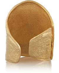 Kenneth Jay Lane Hammered Gold Plated Cuff