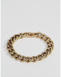 Icon Brand Heavy Link Chain Bracelet In Burnished Gold