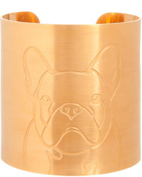 K Kane 18k Gold Plated French Bulldog Dog Cuff