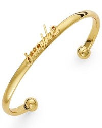 Kate Spade New York Gold Tone Smile Cuff Bracelet