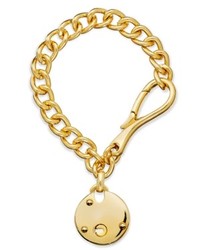 Lauren Ralph Lauren Gold Tone Padlock Charm Bracelet