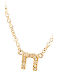 Jennifer Meyer Letter 18 Karat Gold Diamond Bracelet