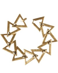 Lucky Brand Gold Tone Triangle Link Bracelet