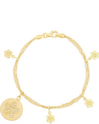 Carolina Bucci Lucky Diamonds 18 Karat Gold Diamond Charm Bracelet