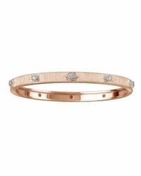 Buccellati Macri 18k Rose Gold Diamond Bangle Bracelet