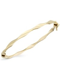 Macy's 10k Gold Bracelet Twist Bangle