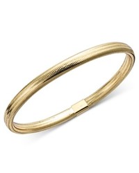 Macy's Silicone Bracelet Tube Bracelet With 14k Gold Detail