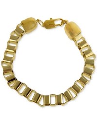 Marc Ecko Bracelet Gold Tone Box Link Chain Bracelet