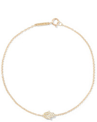 Jennifer Meyer Mini Hamsa 18 Karat Gold Diamond Bracelet