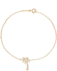Jennifer Meyer Mini Palm Tree 18 Karat Gold Diamond Bracelet