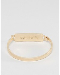 Icon Brand Premium Id Bangle Bracelet In Gold