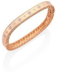 Roberto Coin Princess Diamond 18k Rose Gold Bangle Bracelet