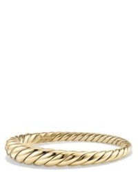 David Yurman Pure Form Cable Bracelet In 18k Yellow Gold