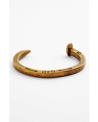 Giles & Brother Railroad Spike Cuff Bracelet Gold