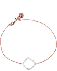 Monica Vinader Riva Kite Rose Gold Vermeil Diamond Bracelet One Size