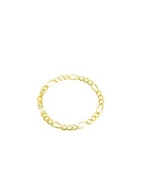 SEA Of Diamonds 14k Yellow Gold Figaro Bracelet