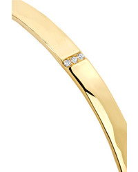 Ippolita Senso Hammered 18 Karat Gold Diamond Bracelet