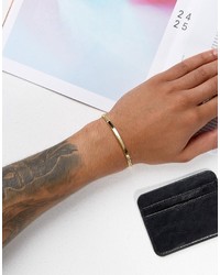 Serge Denimes Id Bracelet In Solid Silver With Gold Plating