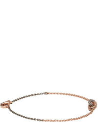 Pearls Before Swine Silver And Rose Gold Double Link Bracelet