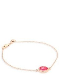 Monica Vinader Siren Pink Quartz Fine Chain Bracelet