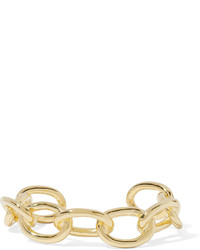 Jennifer Fisher Small Chain Link Gold Plated Cuff One Size