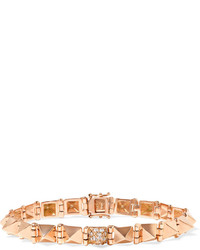 Anita Ko Spike 14 Karat Rose Gold Diamond Bracelet