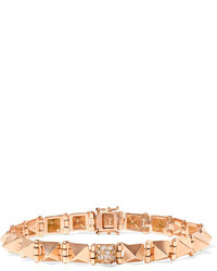 Anita Ko Spike 14 Karat Rose Gold Diamond Bracelet