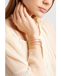 Carolina Bucci Strength Lucky 18 Karat Gold And Silk Bracelet One Size