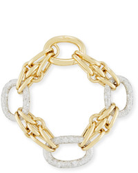 Pomellato Tango Link Bracelet With Diamonds In 18k Yellow Gold
