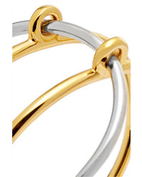 Charlotte Chesnais Three Lovers Gold Dipped And Silver Bracelet