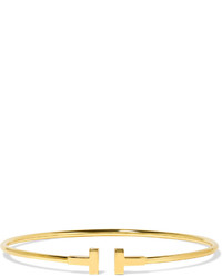 Tiffany & Co. Tiffany Co T Wire Narrow 18 Karat Gold Bracelet