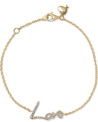 Stephen Webster Tracey Emin Love 18 Karat Gold Diamond Bracelet One Size