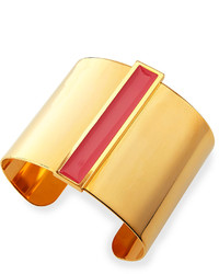 Tuleste Enamel Channel Cuff Bracelet Pinkgolden