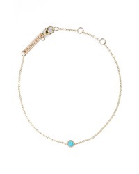 Zoe Chicco Turquoise Bezel Line Bracelet