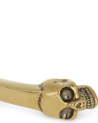 Alexander McQueen Twin Textured Skull Bracelet