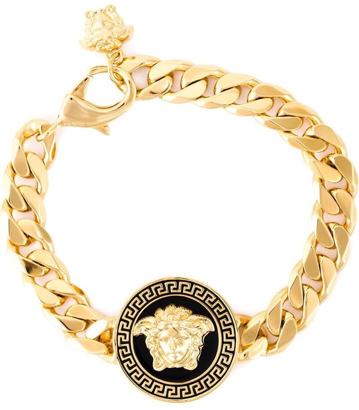 Versace Gold Greek Key Bracelet Versace