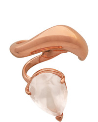 Alan Crocetti Gold And Pink Single Right Alien Ear Cuff
