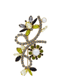 Erdem Gold Crystal Bee Brooch