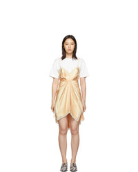 Alexander Wang Pink Cinched T Shirt Slip Dress