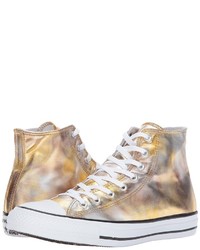 Converse Chuck Taylor All Star Washed Metallic Canvas Hi Lace Up Casual Shoes