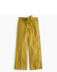 J.Crew Cropped Pant In Italian Chino With Tie