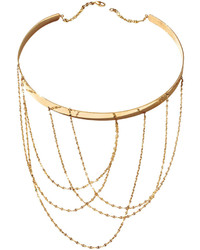 Lana 14k Gold Multi Chain Choker Necklace
