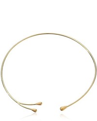 Coralia Leets Jewelry Design Minimalist Flexible Yellow Gold Choker Necklace
