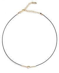 LuLu*s Dream Big Black And Gold Choker Necklace