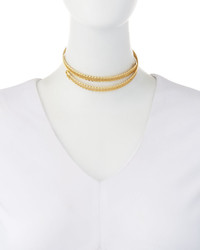 Fragments for Neiman Marcus Fragts Wraparound Choker Necklace Golden