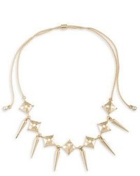 ABS by Allen Schwartz Jewelry Chokers Spike Drop Adjustable Necklace