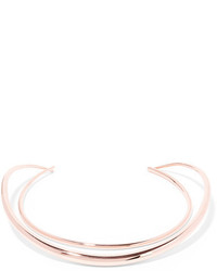 Ryan Storer Set Of Two Rose Gold Plated Swarovski Crystal Chokers One Size