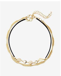 Express Set Of Two Filigree Twist Chain Choker Necklaces
