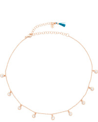 Shashi Solitaire Drop Choker Necklace