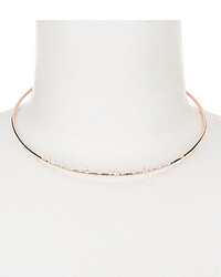 Nadri Spica Rose Gold Choker Necklace